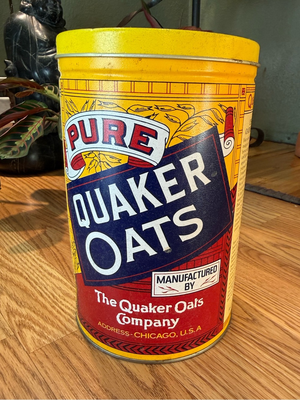 Vintage 1991 Quaker Oats Limited Edition Collectible Tin